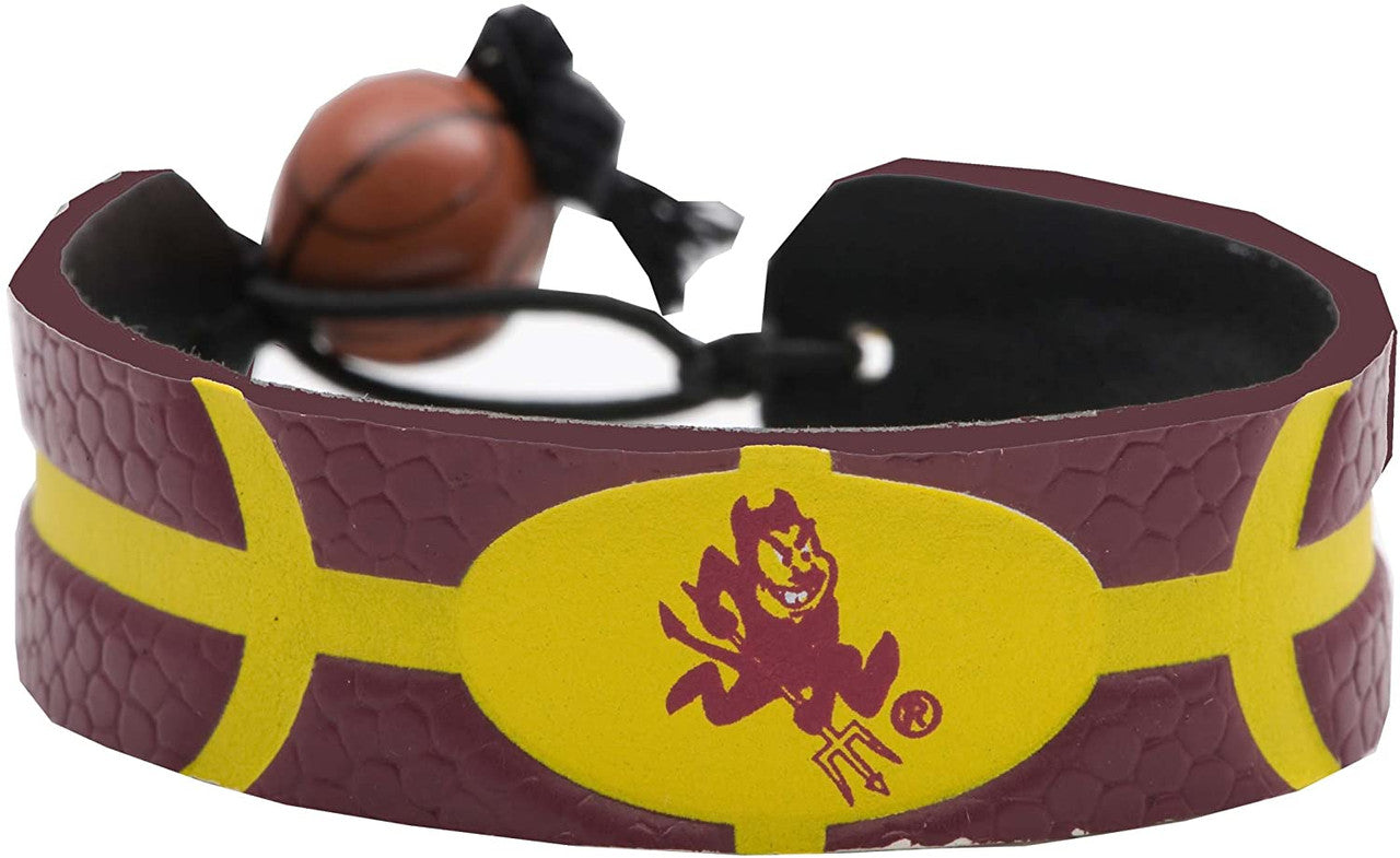 Arizona State Sun Devils Bracelet Team Color Basketball CO - Sports Collectibles, Sports Memorabilia, Sports Fan Shop, Sports Gifts
