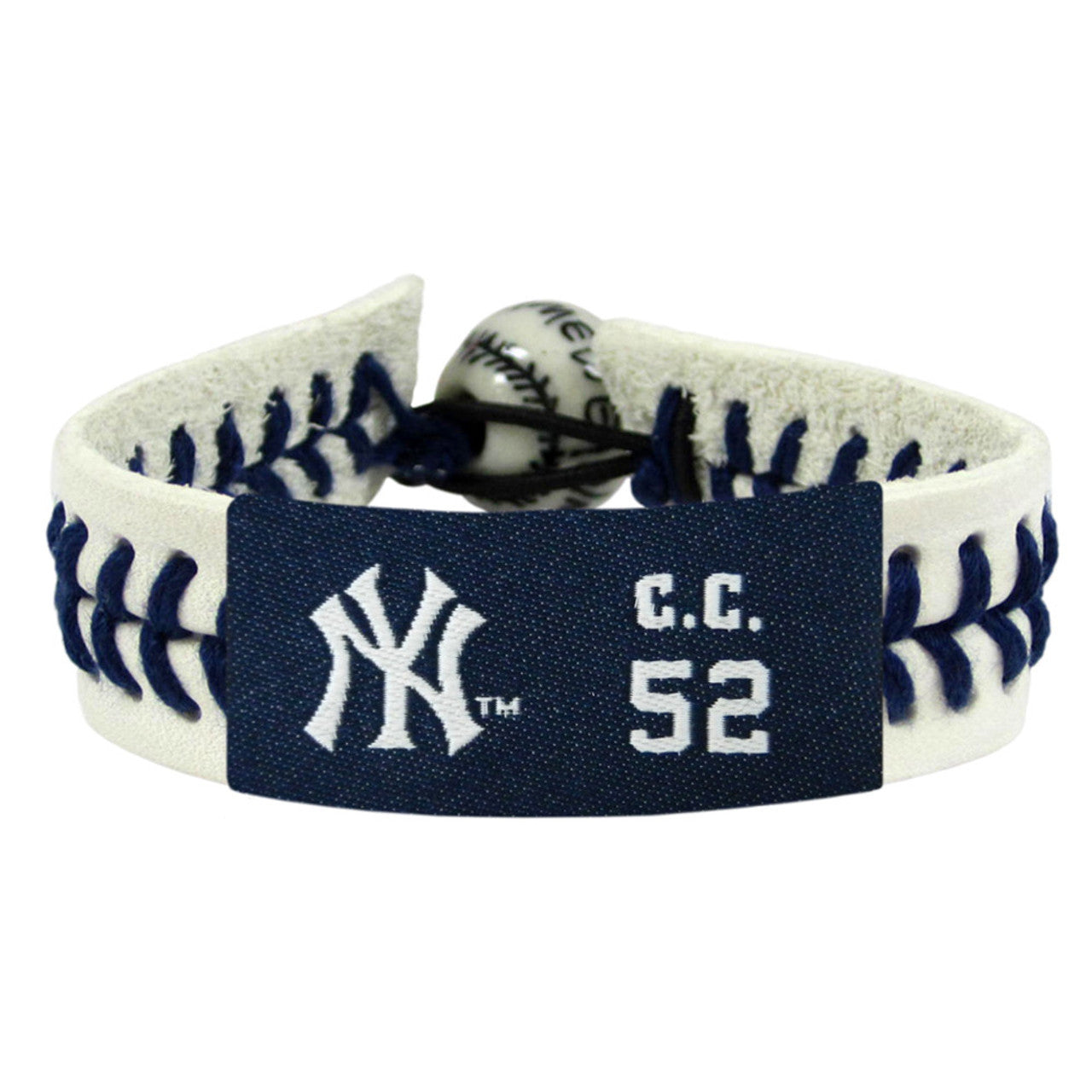 New York Yankees Bracelet Genuine Baseball CC Sabathia CO - Sports Collectibles, Sports Memorabilia, Sports Fan Shop, Sports Gifts