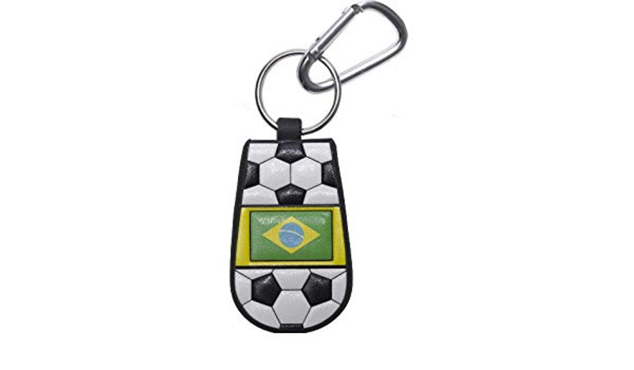 Brazilian Flag Keychain Classic Soccer - Sports Collectibles, Sports Memorabilia, Sports Fan Shop, Sports Gifts
