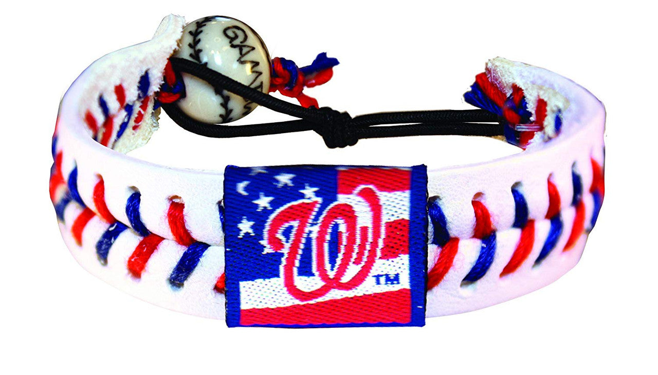 Washington Nationals Bracelet Classic Baseball Stars and Stripes CO - Sports Collectibles, Sports Memorabilia, Sports Fan Shop, Sports Gifts
