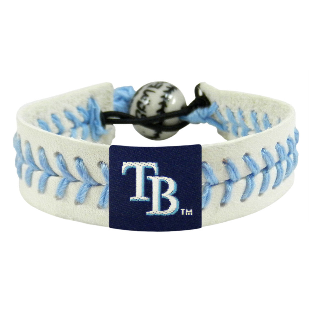 Tampa Bay Rays Bracelet Genuine Baseball Light Blue CO - Sports Collectibles, Sports Memorabilia, Sports Fan Shop, Sports Gifts