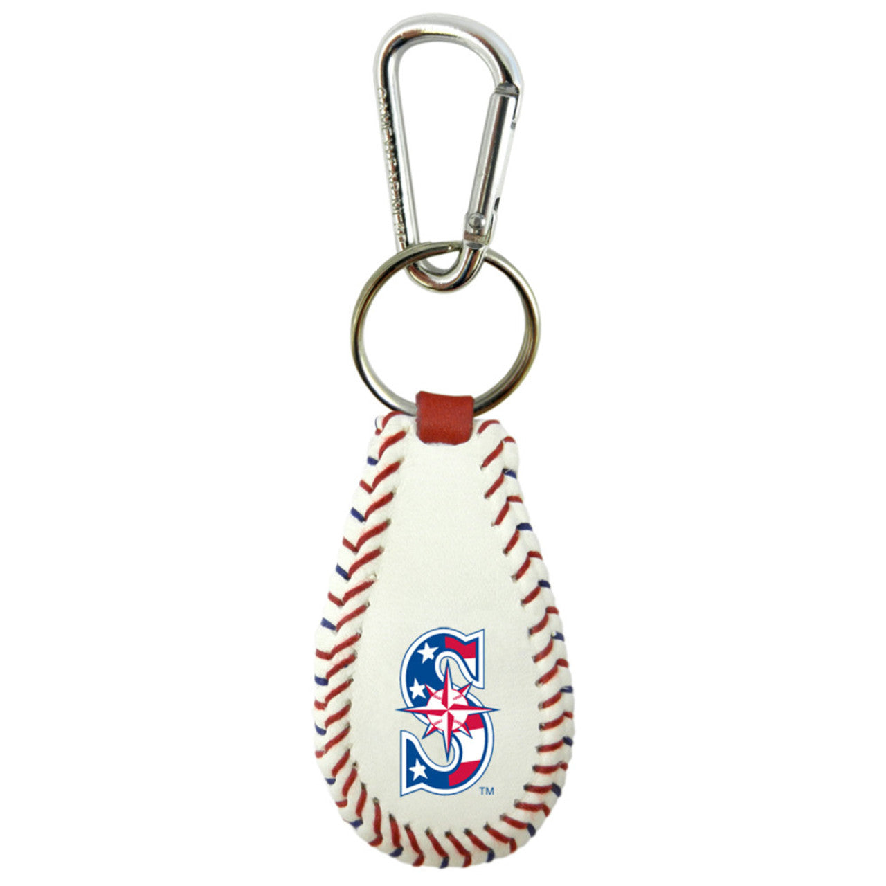 Seattle Mariners Keychain Classic Baseball Stars and Stripes CO - Sports Collectibles, Sports Memorabilia, Sports Fan Shop, Sports Gifts