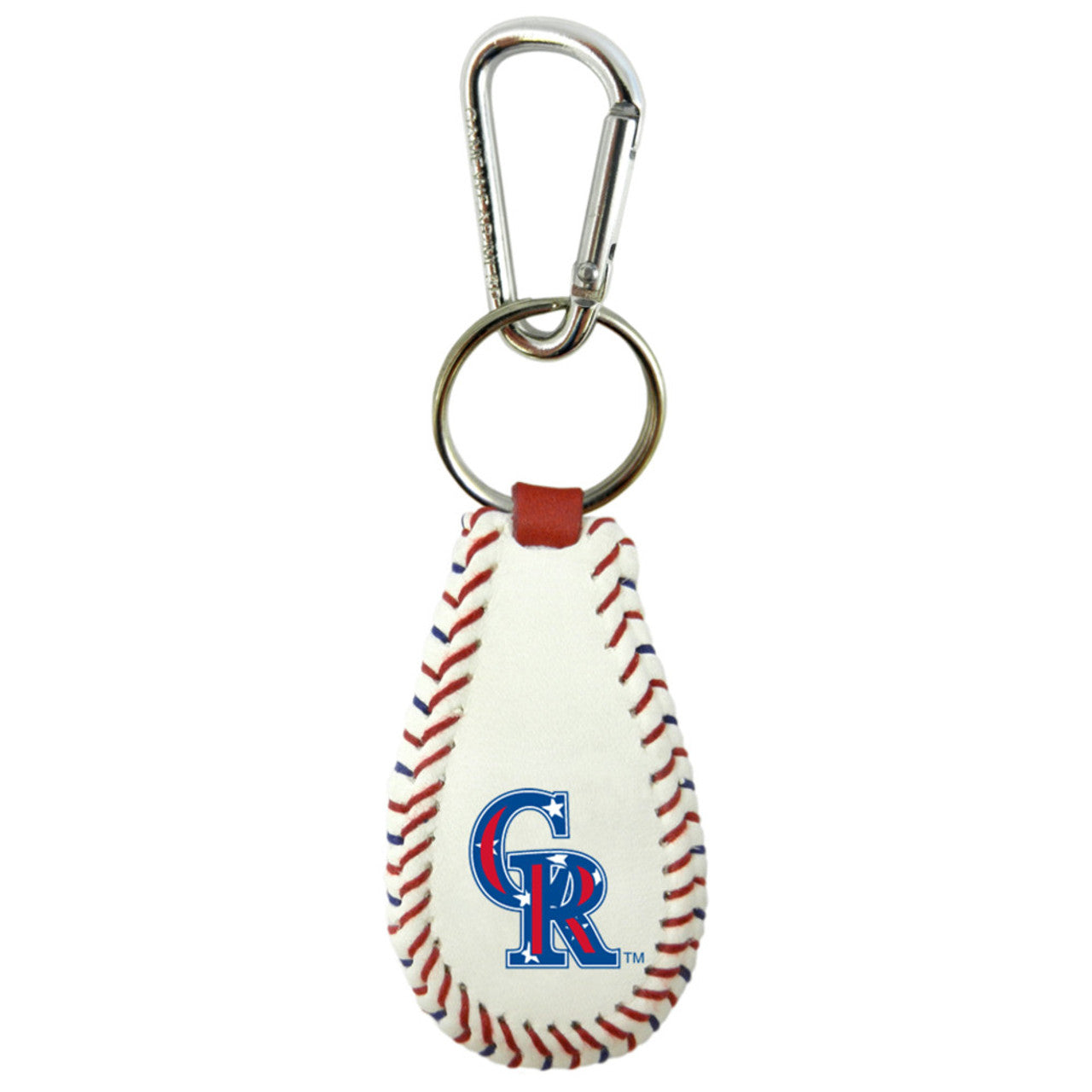 Colorado Rockies Keychain Baseball Stars and Stripes CO - Sports Collectibles, Sports Memorabilia, Sports Fan Shop, Sports Gifts