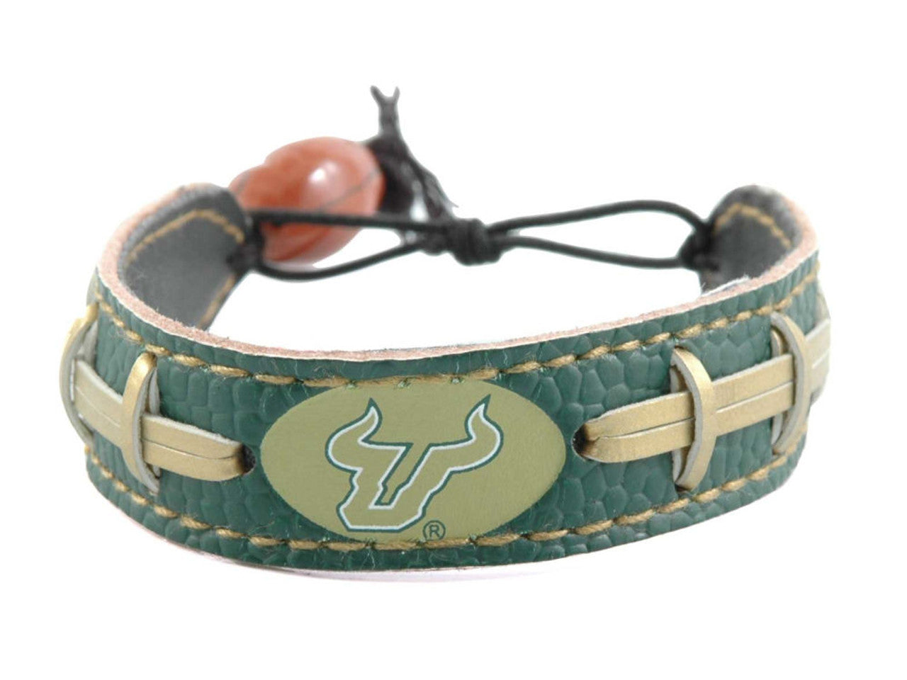 South Florida Bulls Bracelet Team Color Football CO - Sports Collectibles, Sports Memorabilia, Sports Fan Shop, Sports Gifts