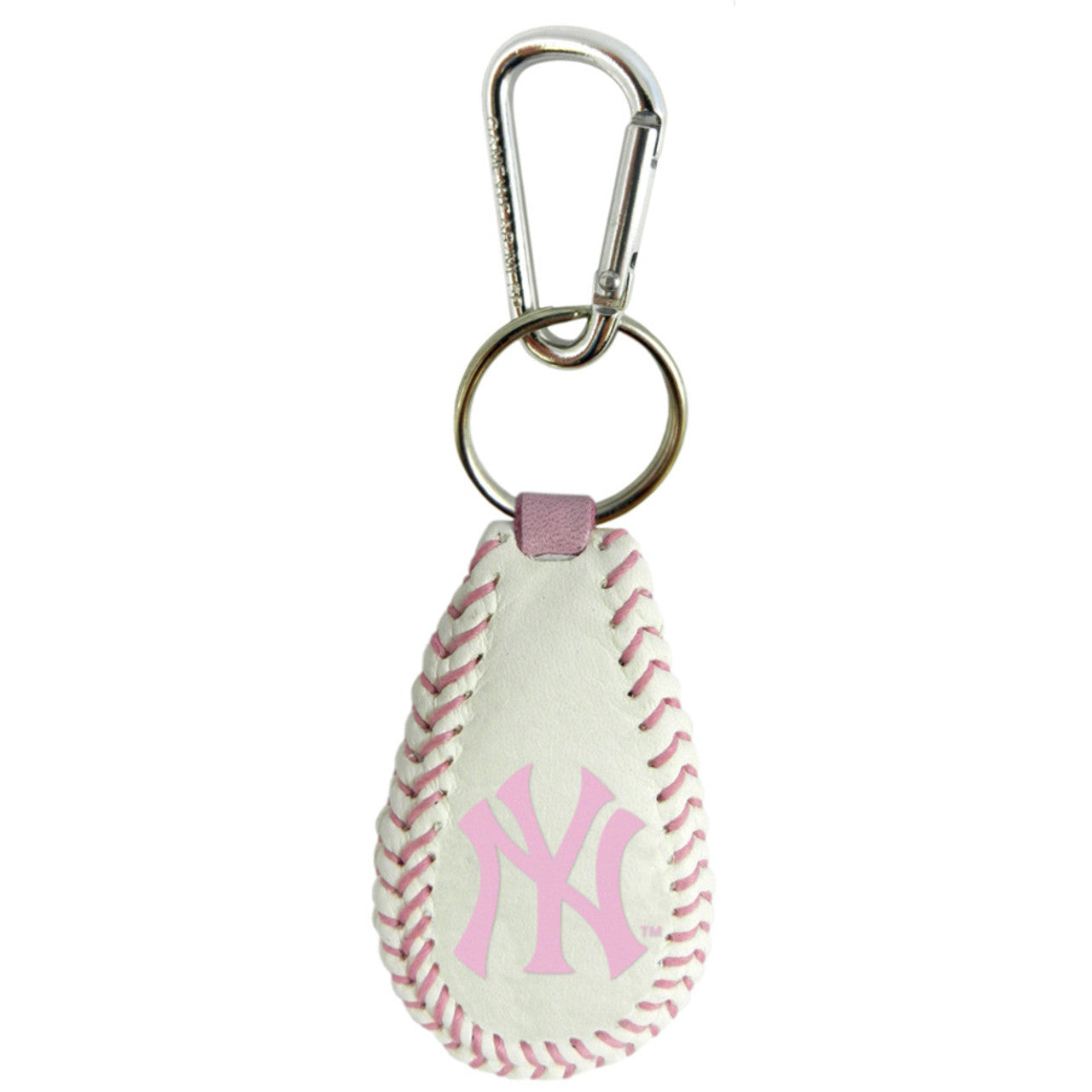 New York Yankees Keychain Baseball Pink CO - Sports Collectibles, Sports Memorabilia, Sports Fan Shop, Sports Gifts