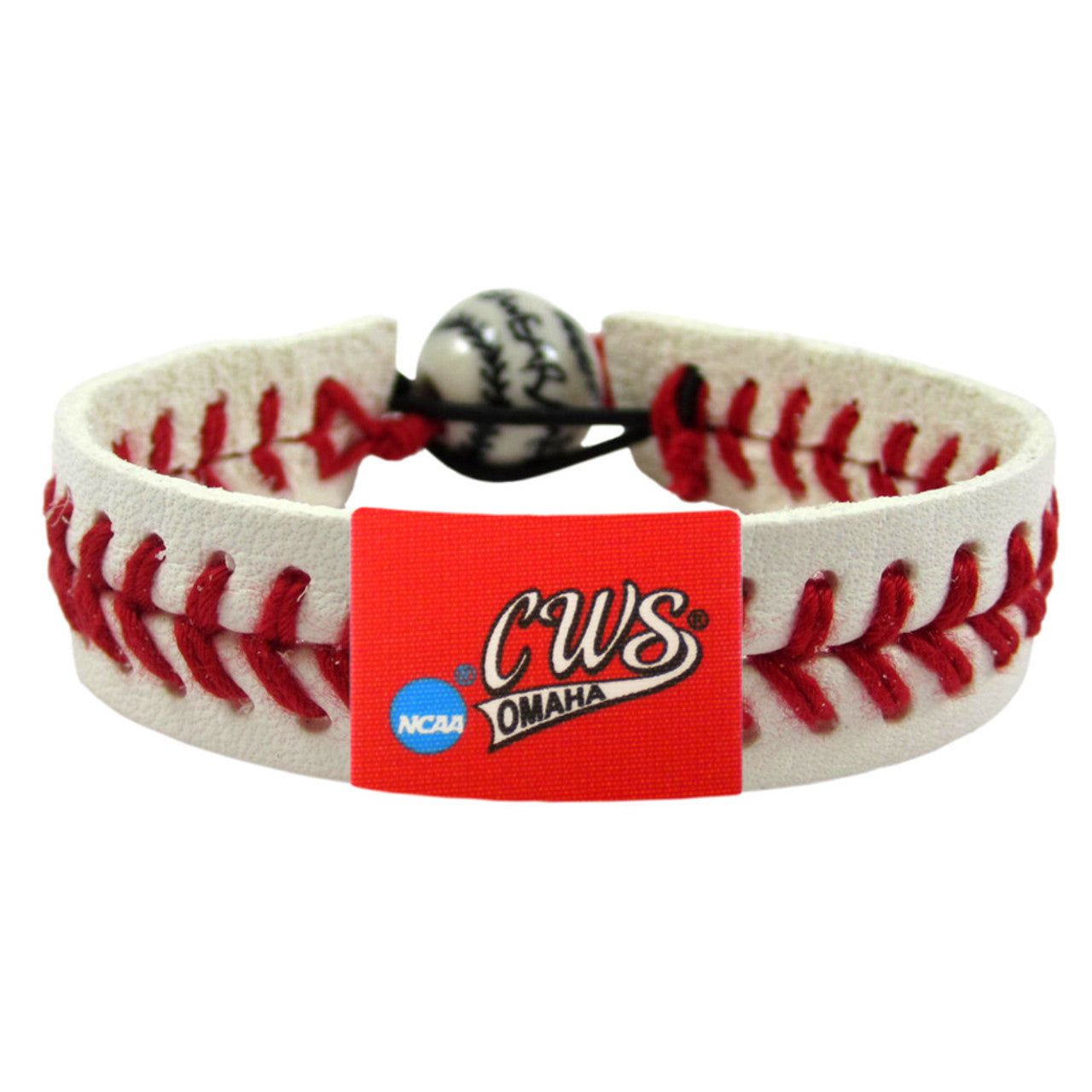 College World Series Bracelet Classic Baseball Logo White CO - Sports Collectibles, Sports Memorabilia, Sports Fan Shop, Sports Gifts