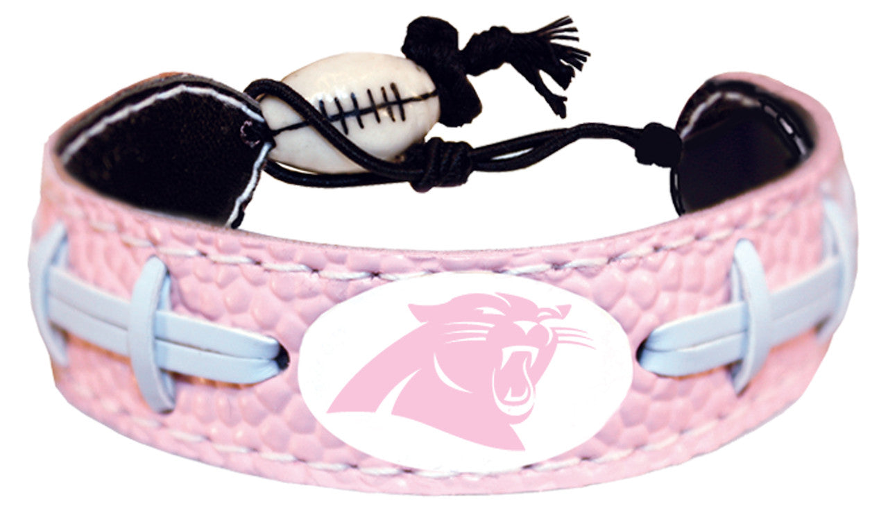 Carolina Panthers Bracelet Pink Football Alternate CO - Sports Collectibles, Sports Memorabilia, Sports Fan Shop, Sports Gifts