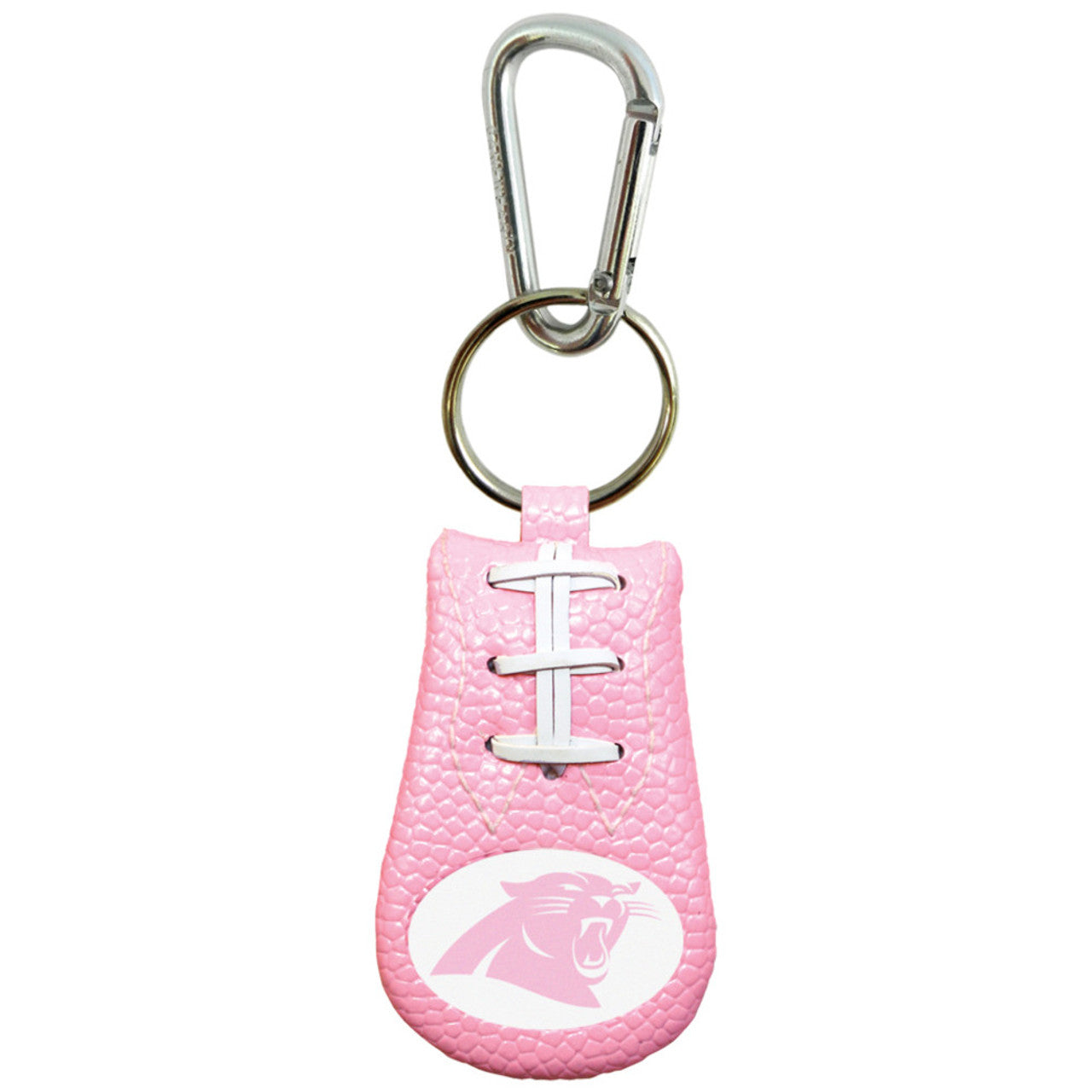 Carolina Panthers Keychain Pink Football CO - Sports Collectibles, Sports Memorabilia, Sports Fan Shop, Sports Gifts