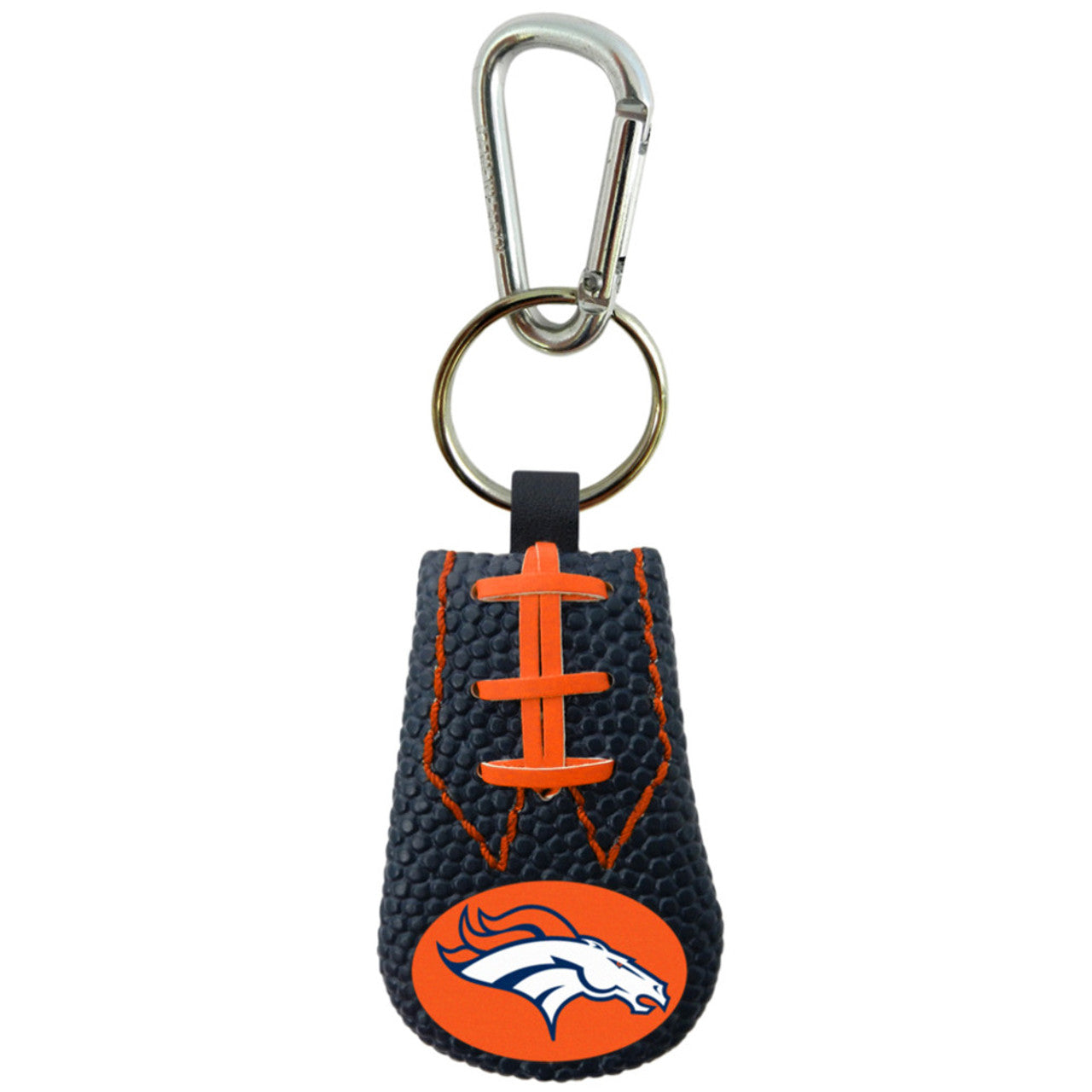 Denver Broncos Keychain Team Color Football CO - Sports Collectibles, Sports Memorabilia, Sports Fan Shop, Sports Gifts