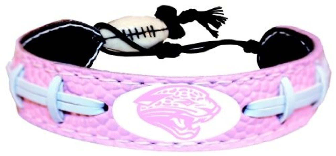 Jacksonville Jaguars Bracelet Pink Football CO - Sports Collectibles, Sports Memorabilia, Sports Fan Shop, Sports Gifts