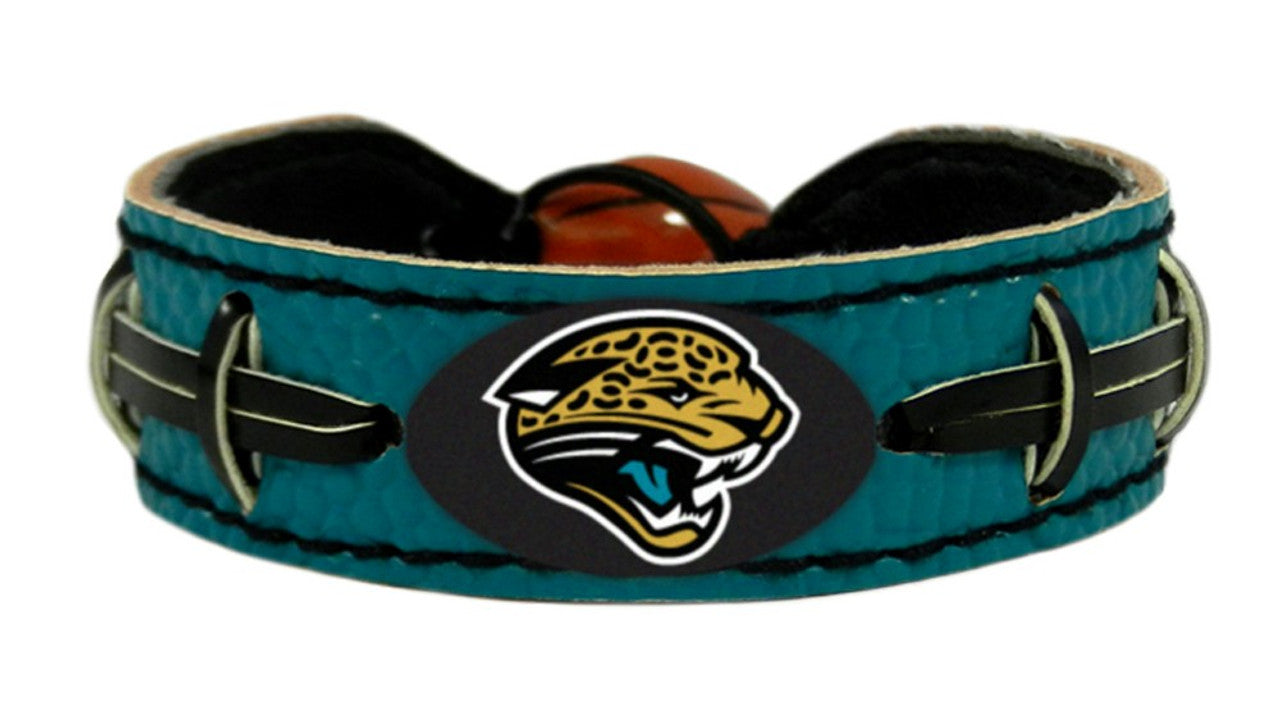 Jacksonville Jaguars Bracelet Team Color Football Alternate CO - Sports Collectibles, Sports Memorabilia, Sports Fan Shop, Sports Gifts