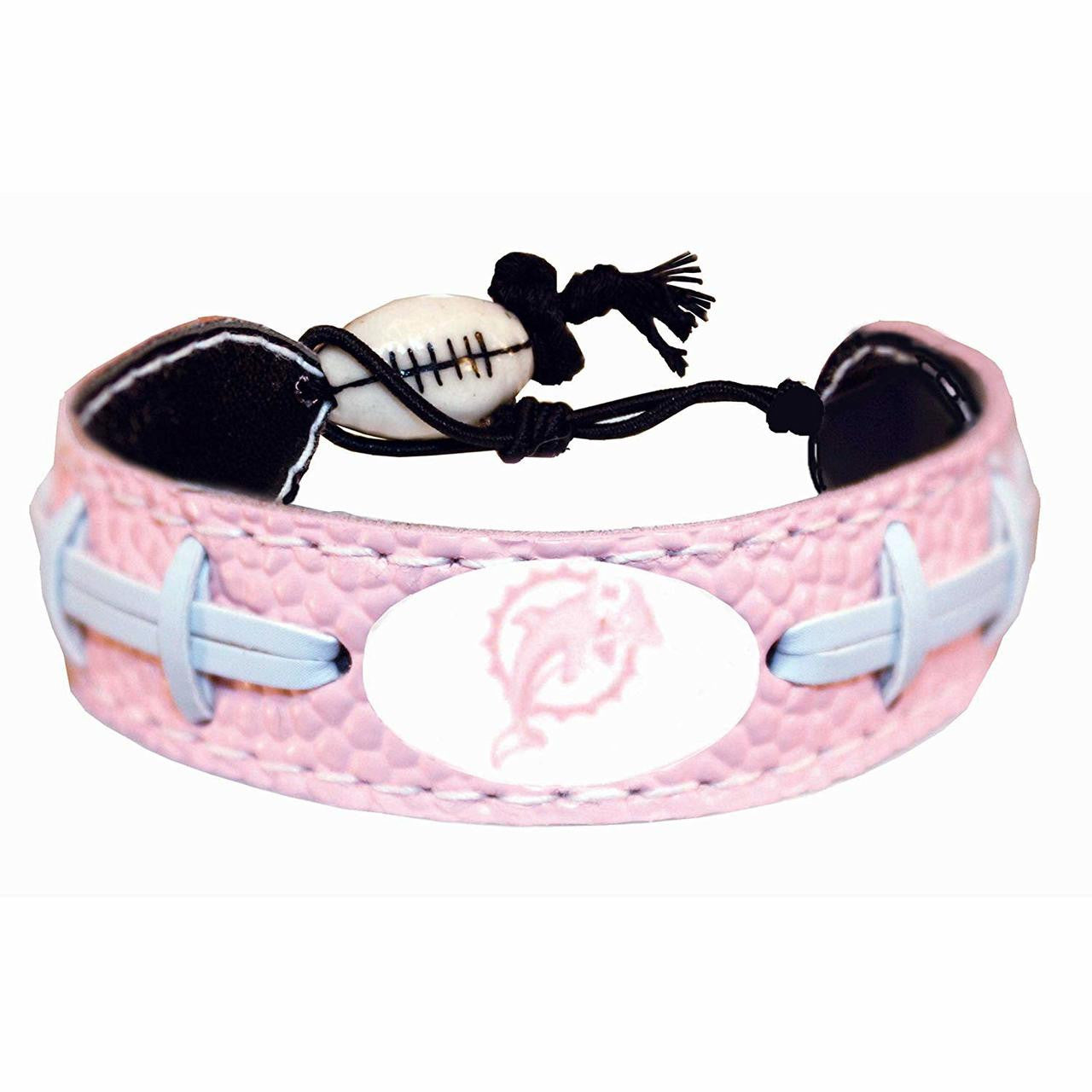 Miami Dolphins Bracelet Pink Football CO - Sports Collectibles, Sports Memorabilia, Sports Fan Shop, Sports Gifts