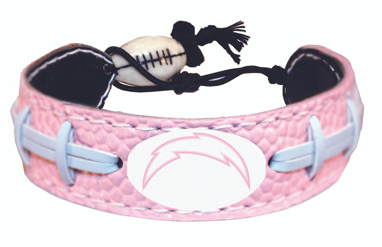 Los Angeles Chargers Bracelet Pink Football CO - Sports Collectibles, Sports Memorabilia, Sports Fan Shop, Sports Gifts