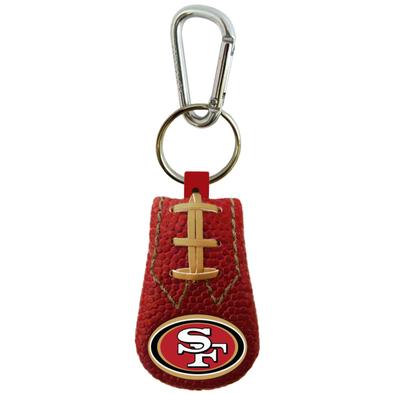 San Francisco 49ers Keychain Team Color Football CO - Sports Collectibles, Sports Memorabilia, Sports Fan Shop, Sports Gifts