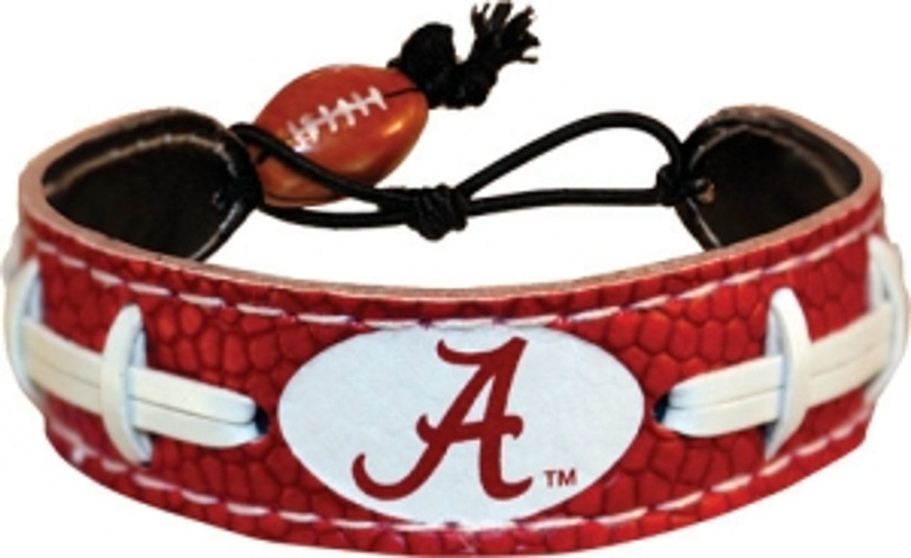 Alabama Crimson Tide Bracelet Team Color Football A Logo CO - Sports Collectibles, Sports Memorabilia, Sports Fan Shop, Sports Gifts