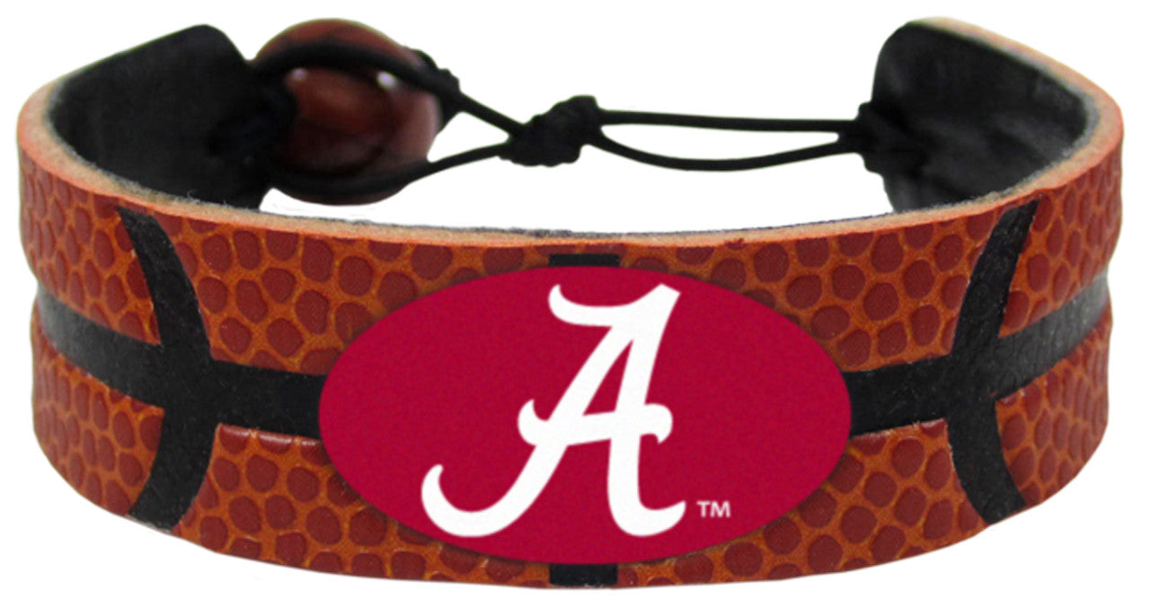 Alabama Crimson Tide Bracelet Classic Basketball A Logo Alternate - Sports Collectibles, Sports Memorabilia, Sports Fan Shop, Sports Gifts