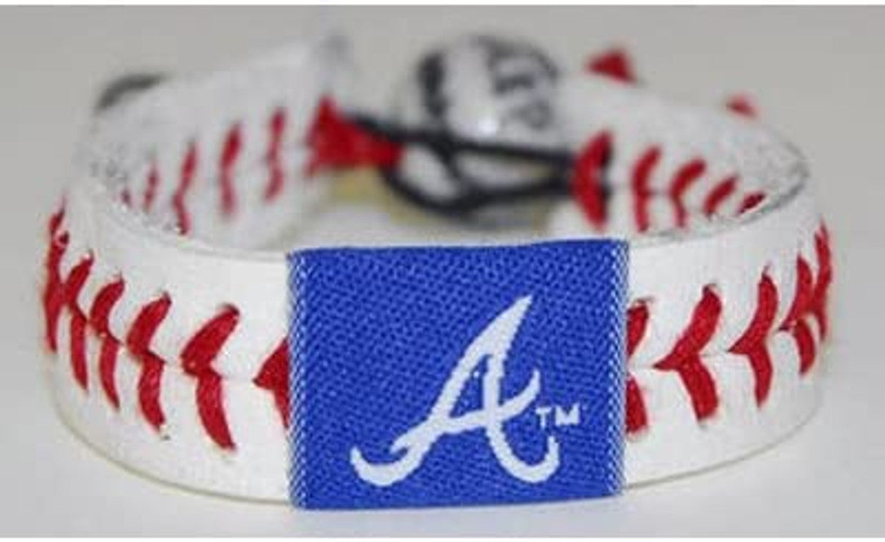 Houston Astros Bracelet Team Color Baseball Red Leather Black Thread CO - Sports Collectibles, Sports Memorabilia, Sports Fan Shop, Sports Gifts