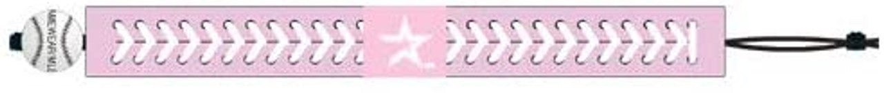 Houston Astros Bracelet Baseball Leather Pink CO - Sports Collectibles, Sports Memorabilia, Sports Fan Shop, Sports Gifts