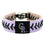 Colorado Rockies Bracelet Team Color Lavender Leather Black Thread Baseball CO - Sports Collectibles, Sports Memorabilia, Sports Fan Shop, Sports Gifts