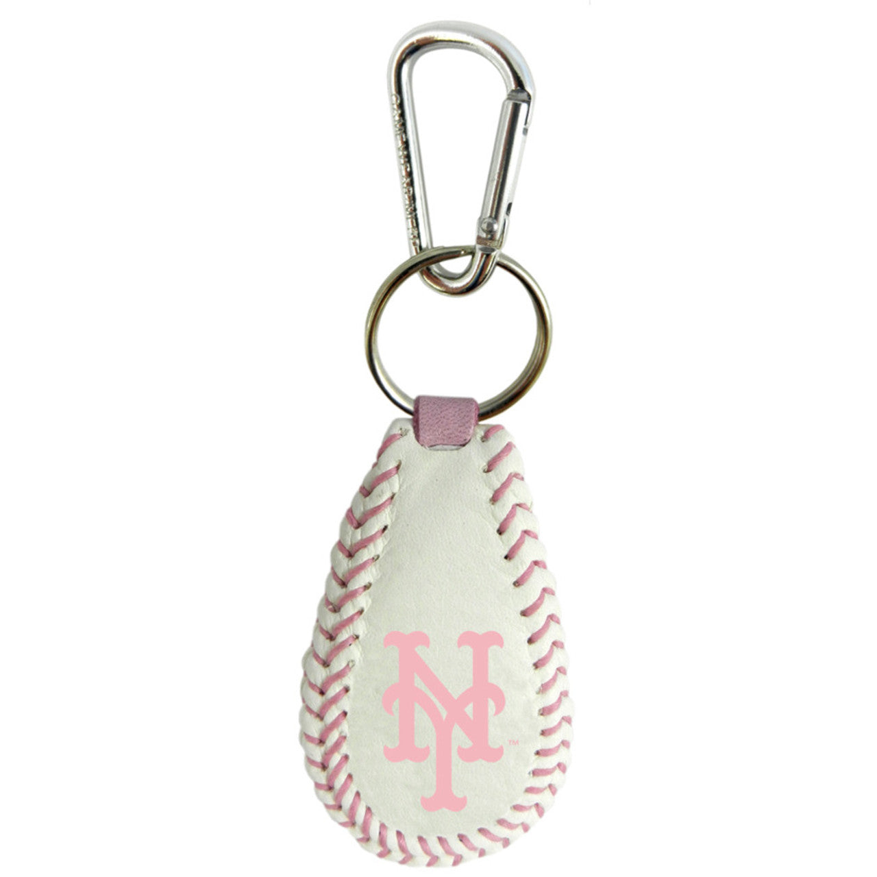 New York Mets Keychain Baseball Pink CO - Sports Collectibles, Sports Memorabilia, Sports Fan Shop, Sports Gifts