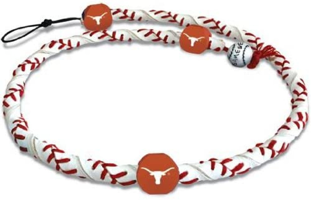 Texas Longhorns Necklace Frozen Rope Classic Baseball CO - Sports Collectibles, Sports Memorabilia, Sports Fan Shop, Sports Gifts