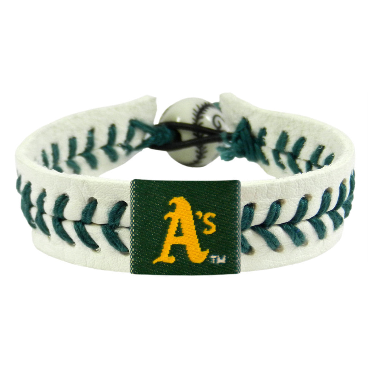 Oakland Athletics Bracelet Genuine Baseball CO - Sports Collectibles, Sports Memorabilia, Sports Fan Shop, Sports Gifts