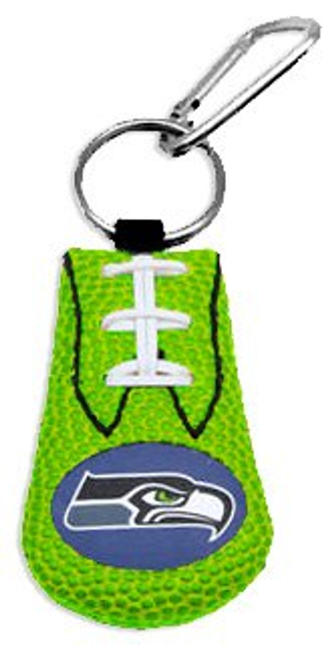 Seattle Seahawks Keychain Team Color Football Green CO - Sports Collectibles, Sports Memorabilia, Sports Fan Shop, Sports Gifts