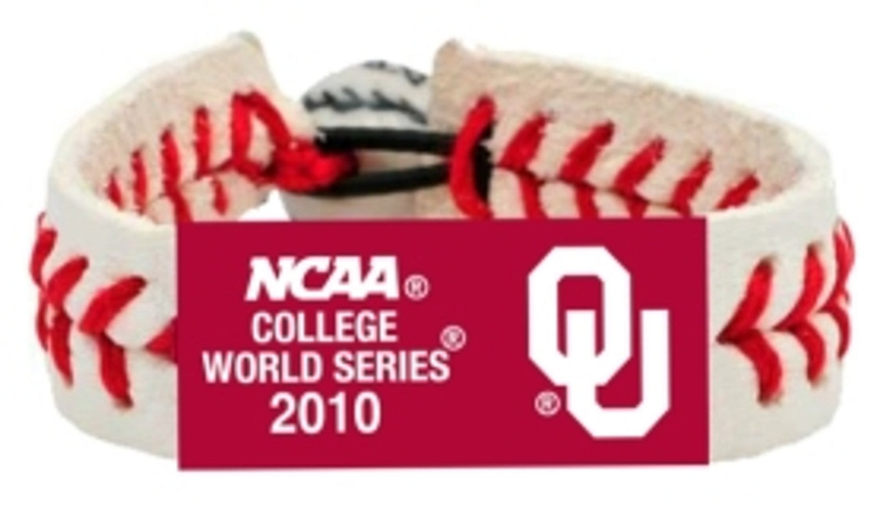 Oklahoma Sooners Bracelet Classic Baseball 2010 College World Series CO - Sports Collectibles, Sports Memorabilia, Sports Fan Shop, Sports Gifts