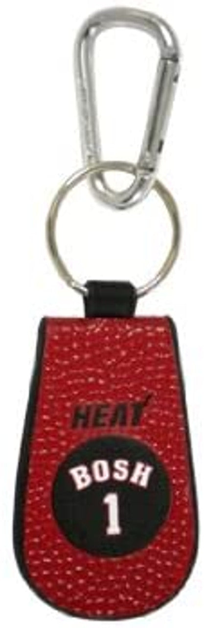 Miami Heat Keychain Team Color Basketball Chris Bosh CO - Sports Collectibles, Sports Memorabilia, Sports Fan Shop, Sports Gifts