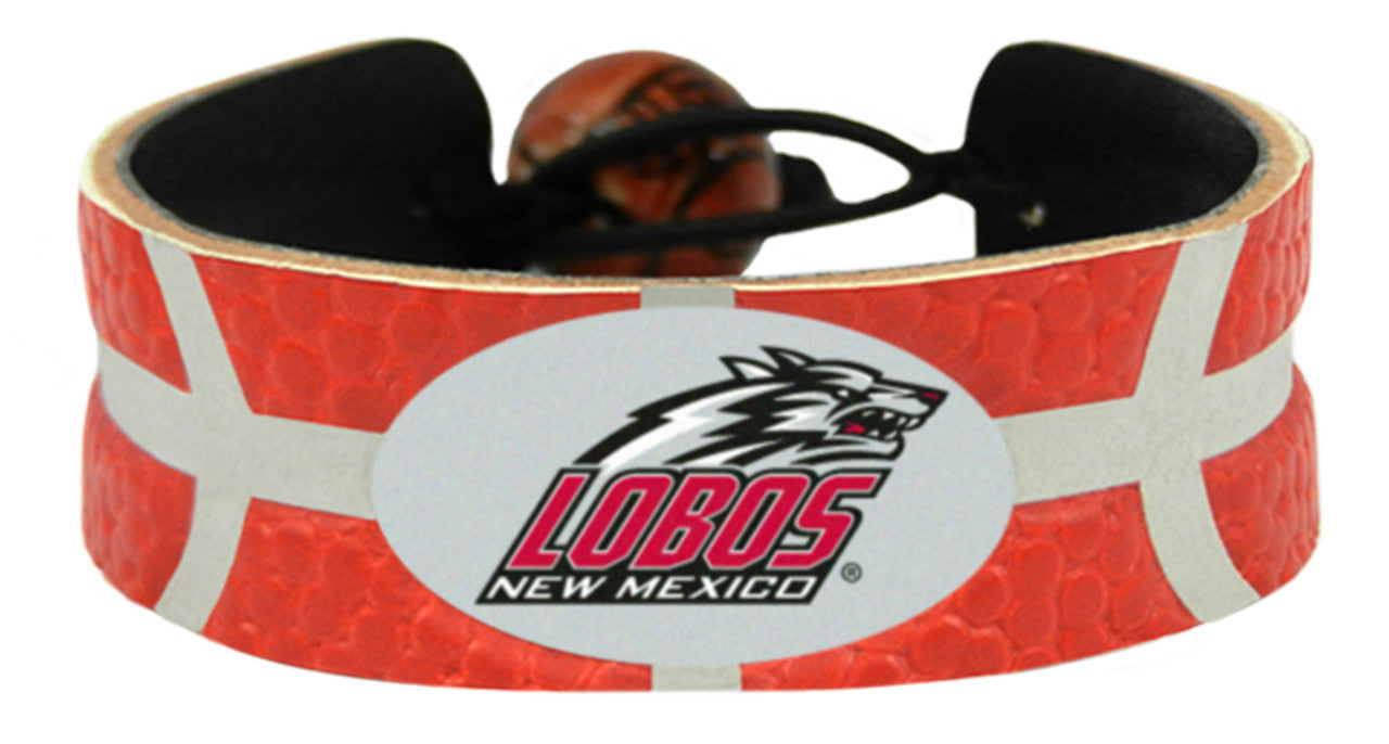 New Mexico Lobos Bracelet Team Color Basketball CO - Sports Collectibles, Sports Memorabilia, Sports Fan Shop, Sports Gifts