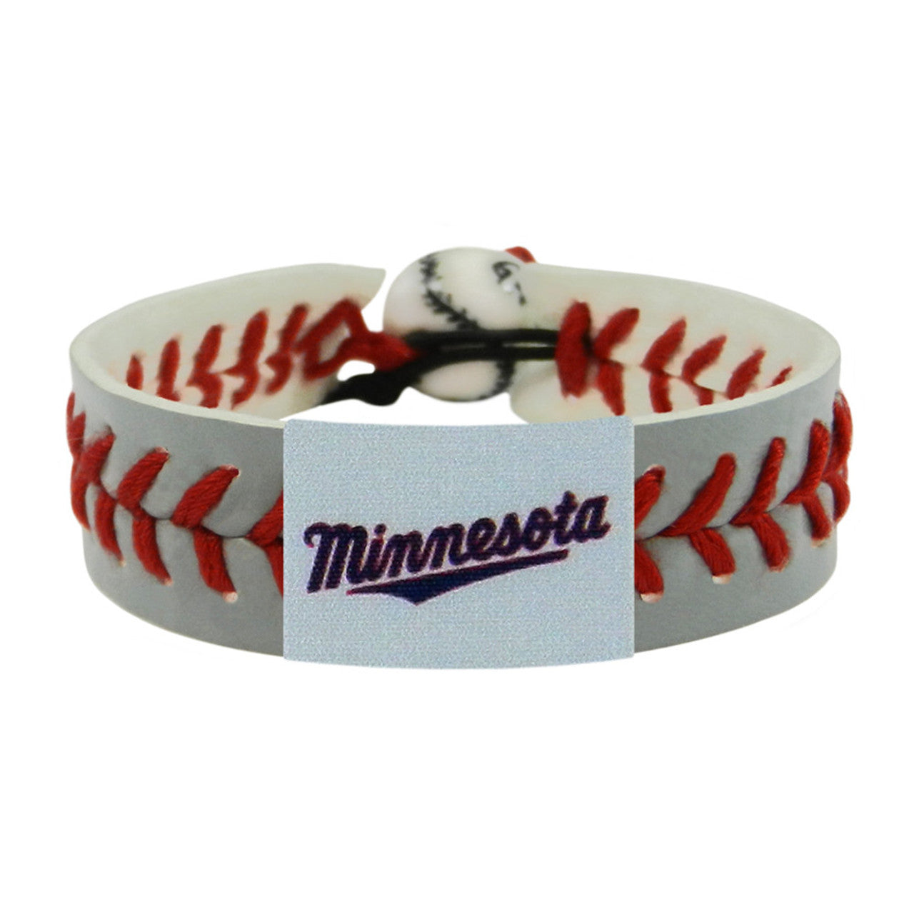 Minnesota Twins Bracelet Team Color Baseball Minnesota Script Logo Gray CO - Sports Collectibles, Sports Memorabilia, Sports Fan Shop, Sports Gifts