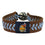 Cleveland Indians Bracelet Team Color Baseball Chief Wahoo Brown Leather Blue Thread CO - Sports Collectibles, Sports Memorabilia, Sports Fan Shop, Sports Gifts