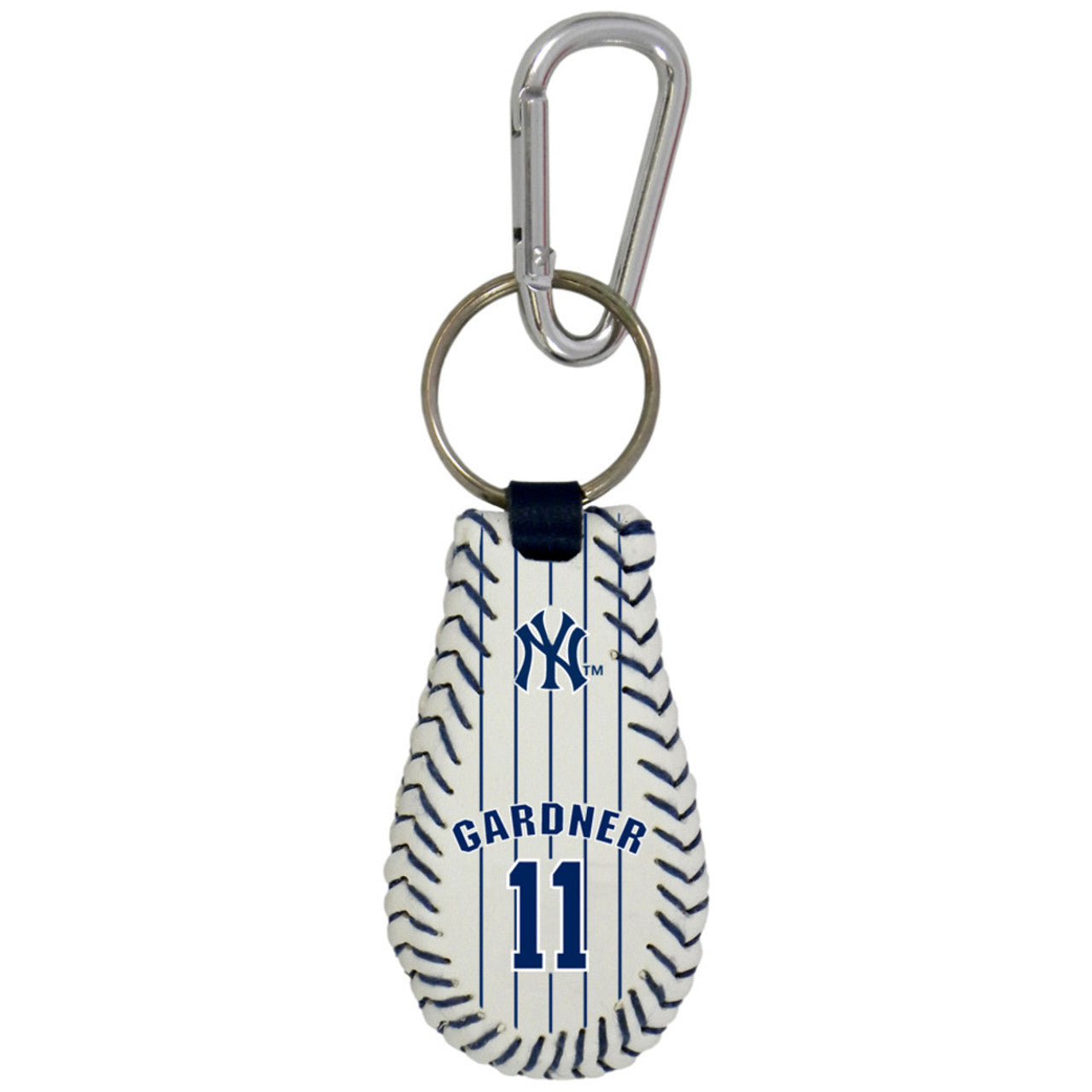 New York Yankees Keychain Baseball Pink Pinstripe CO - Sports Collectibles, Sports Memorabilia, Sports Fan Shop, Sports Gifts