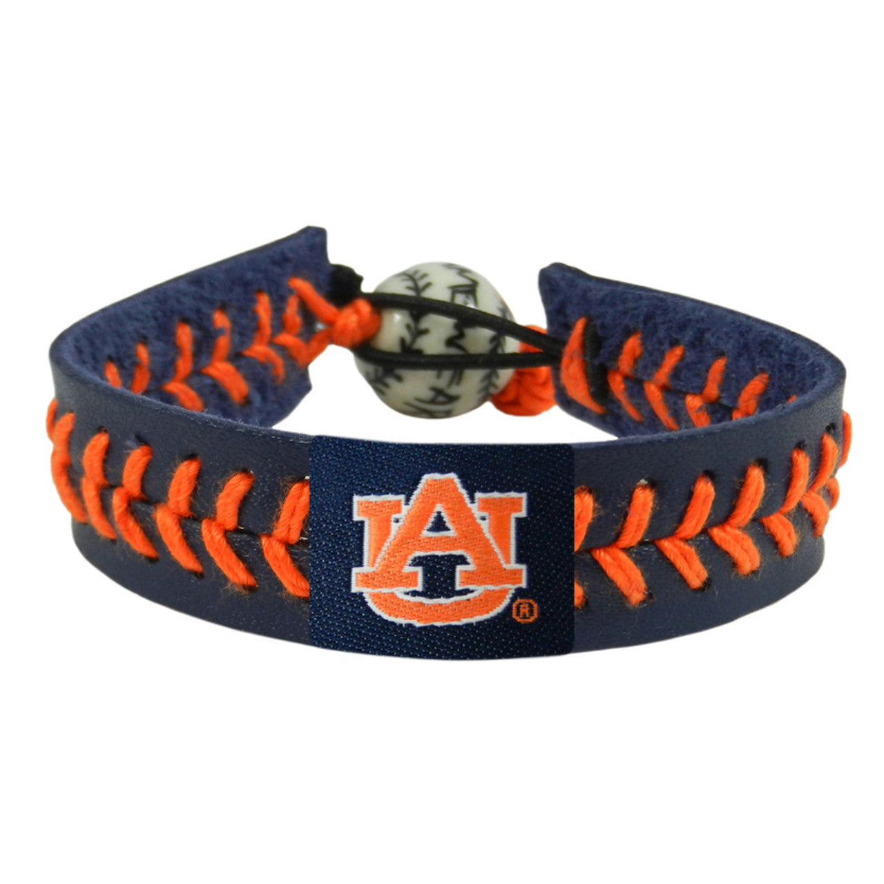 Auburn Tigers Bracelet Team Color Baseball CO - Sports Collectibles, Sports Memorabilia, Sports Fan Shop, Sports Gifts