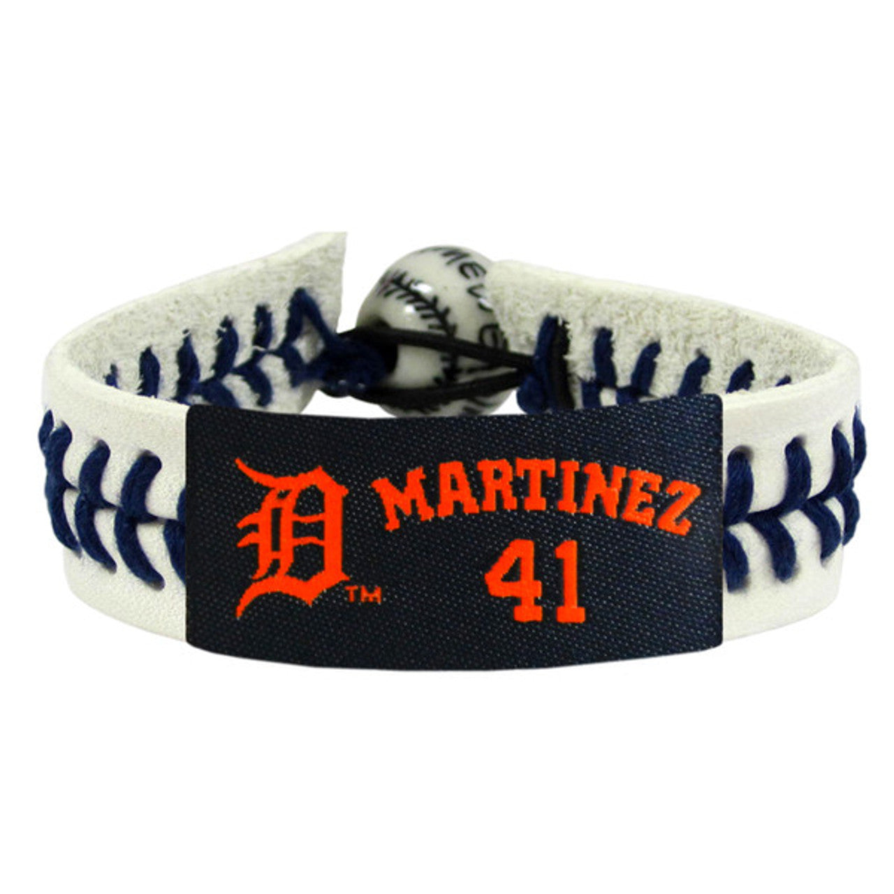 Detroit Tigers Bracelet Genuine Baseball Victor Martinez CO - Sports Collectibles, Sports Memorabilia, Sports Fan Shop, Sports Gifts