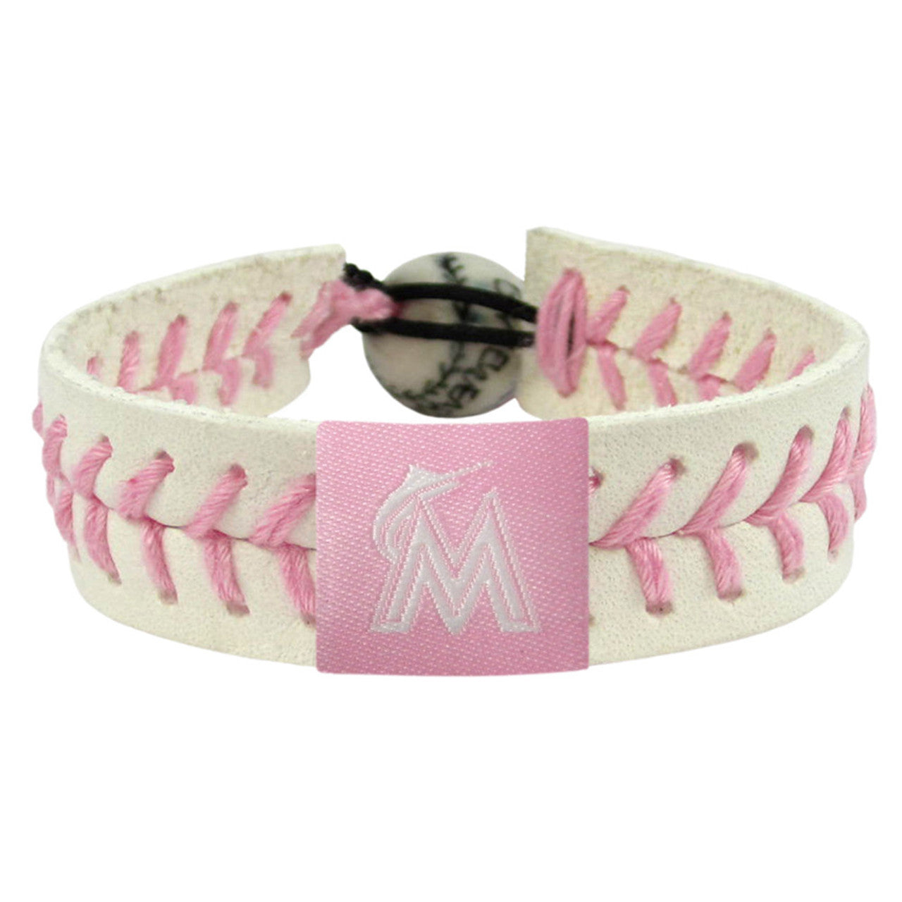Miami Marlins Bracelet Baseball Pink CO - Sports Collectibles, Sports Memorabilia, Sports Fan Shop, Sports Gifts