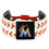 Miami Marlins Bracelet Classic Two Seamer CO - Sports Collectibles, Sports Memorabilia, Sports Fan Shop, Sports Gifts