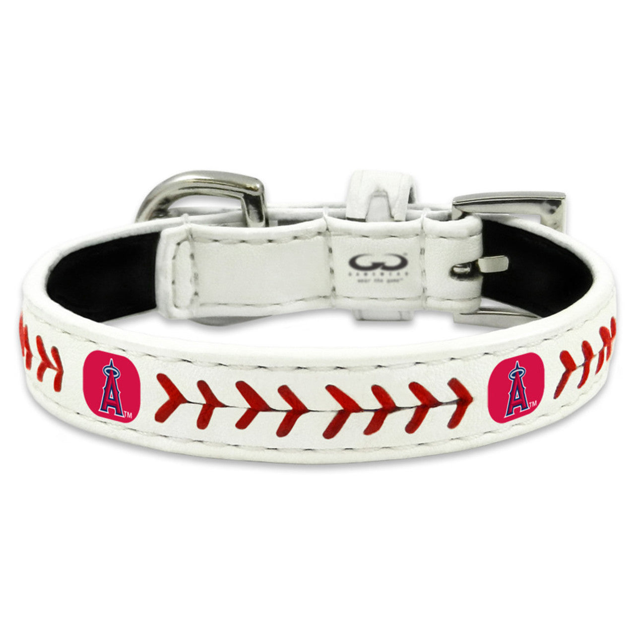 Los Angeles Angels Pet Collar Classic Baseball Leather Size Toy - Sports Collectibles, Sports Memorabilia, Sports Fan Shop, Sports Gifts