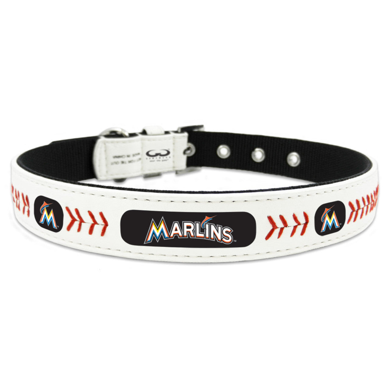 Miami Marlins Pet Collar Classic Baseball Leather Size Small - Sports Collectibles, Sports Memorabilia, Sports Fan Shop, Sports Gifts