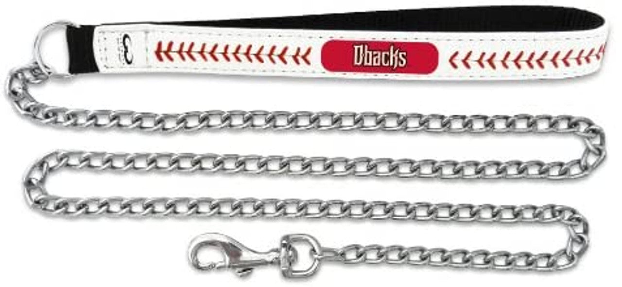 Arizona Diamondbacks Pet Leash Leather Chain Baseball Size Medium CO - Sports Collectibles, Sports Memorabilia, Sports Fan Shop, Sports Gifts
