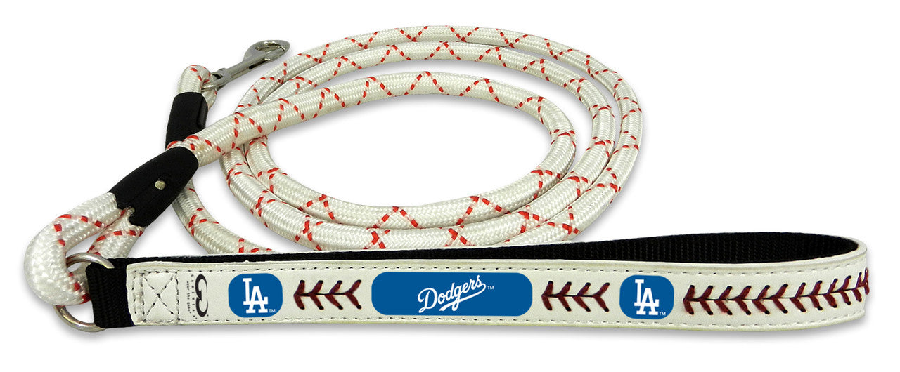 Los Angeles Dodgers Pet Leash Leather Chain Baseball Size Medium CO - Sports Collectibles, Sports Memorabilia, Sports Fan Shop, Sports Gifts