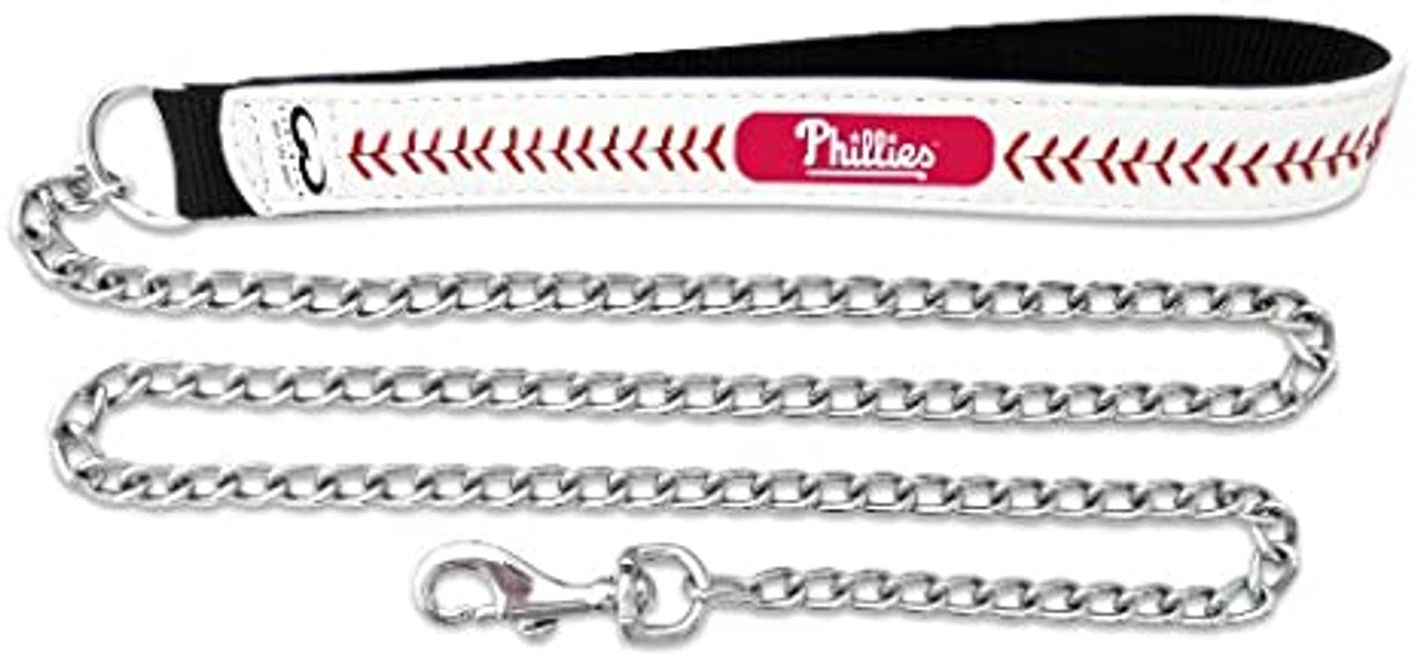 Philadelphia Phillies Pet Leash Frozen Rope Chain Baseball Size Large - Sports Collectibles, Sports Memorabilia, Sports Fan Shop, Sports Gifts