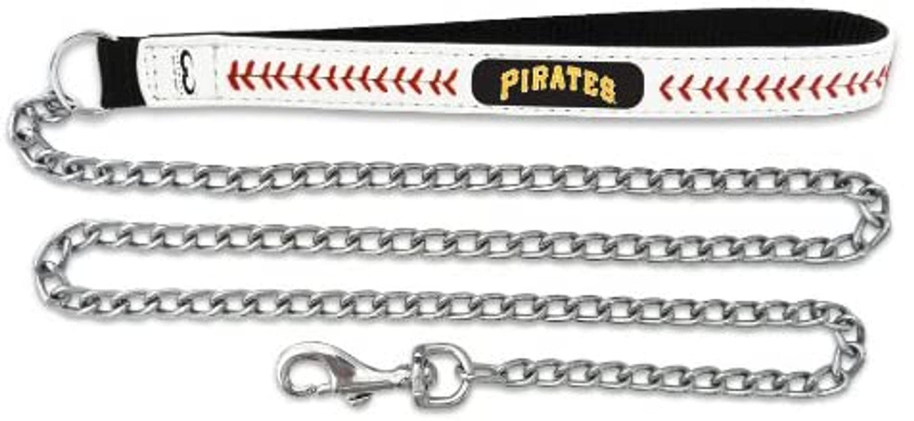 Pittsburgh Pirates Pet Leash Leather Chain Baseball Size Medium CO - Sports Collectibles, Sports Memorabilia, Sports Fan Shop, Sports Gifts