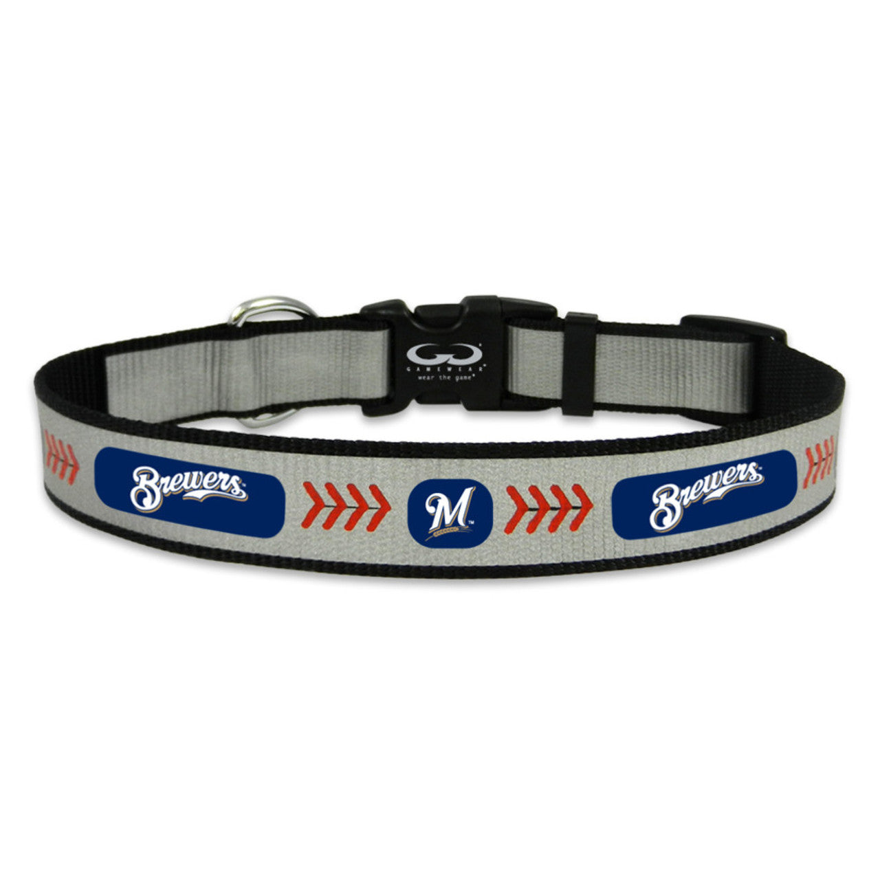 Milwaukee Brewers Pet Collar Reflective Baseball Size Large CO - Sports Collectibles, Sports Memorabilia, Sports Fan Shop, Sports Gifts