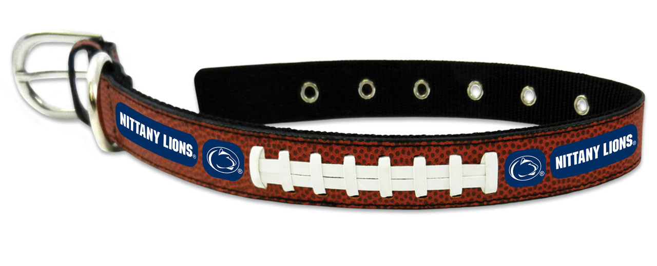 Penn State Nittany Lions Classic Leather Medium Football Collar - - Sports Collectibles, Sports Memorabilia, Sports Fan Shop, Sports Gifts
