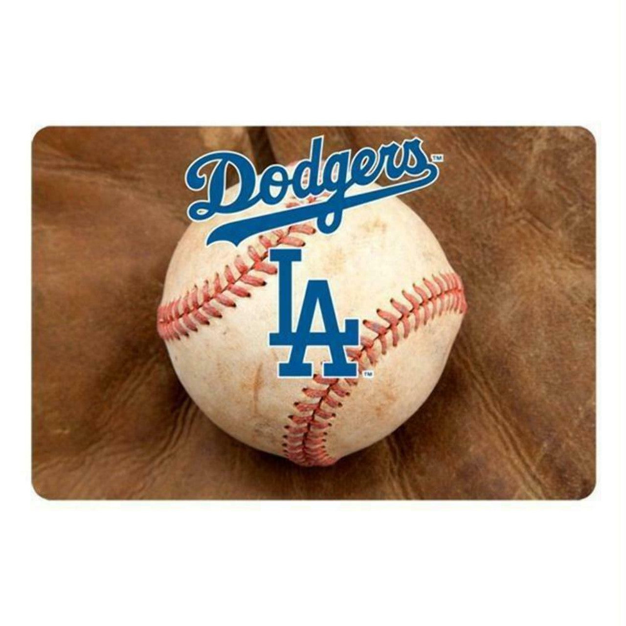 Los Angeles Dodgers Pet Bowl Mat Classic Baseball Size Large CO - Sports Collectibles, Sports Memorabilia, Sports Fan Shop, Sports Gifts