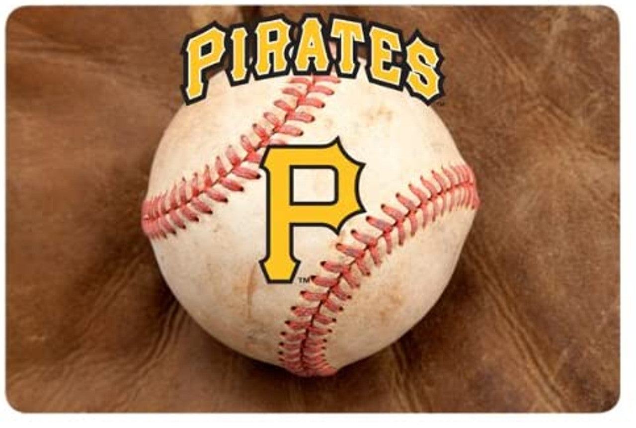 Pittsburgh Pirates Pet Bowl Mat Classic Baseball Size Large CO - Sports Collectibles, Sports Memorabilia, Sports Fan Shop, Sports Gifts