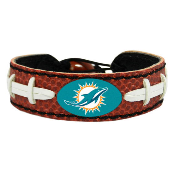 Miami Dolphins Bracelet Classic Football Alternate CO - Sports Collectibles, Sports Memorabilia, Sports Fan Shop, Sports Gifts