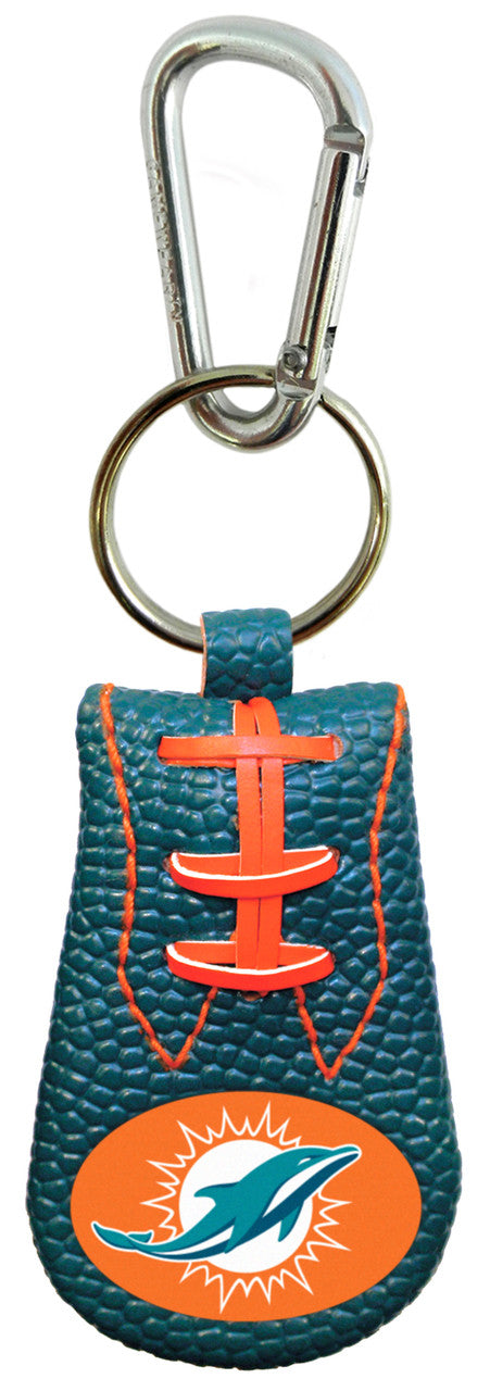 Miami Dolphins Keychain Team Color Football CO - Sports Collectibles, Sports Memorabilia, Sports Fan Shop, Sports Gifts