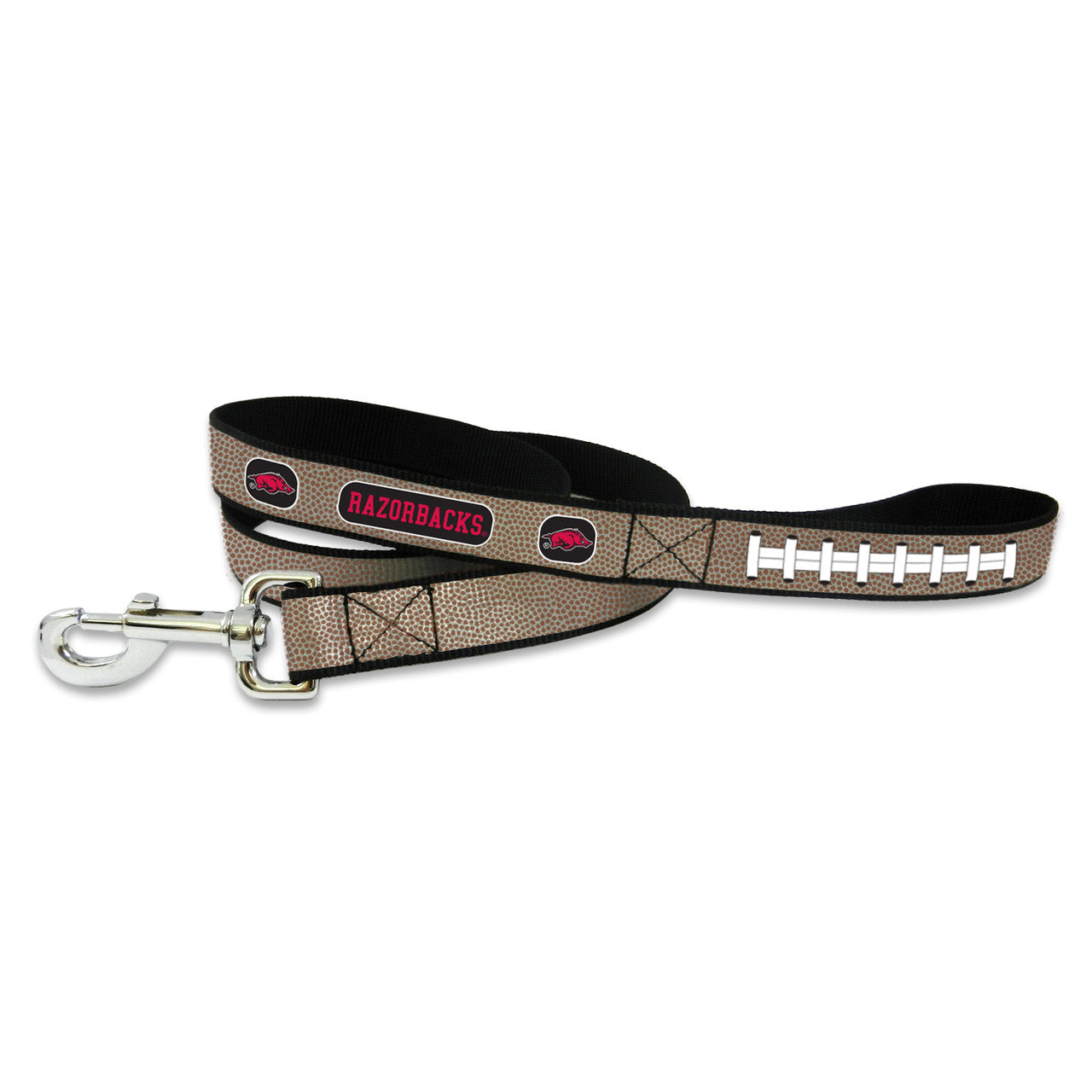 Arkansas Razorbacks Pet Leash Reflective Football Size Large Alternate - Sports Collectibles, Sports Memorabilia, Sports Fan Shop, Sports Gifts